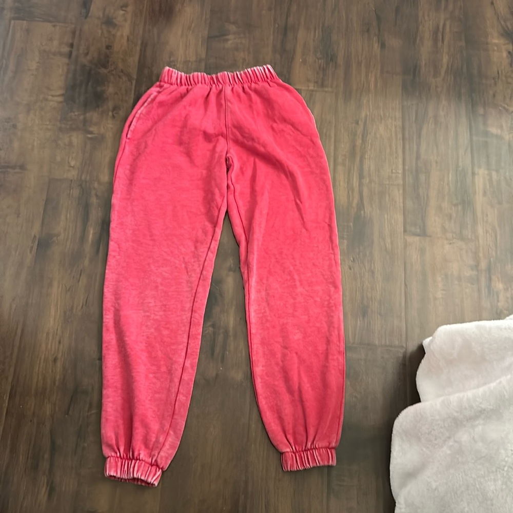 Red sweats
